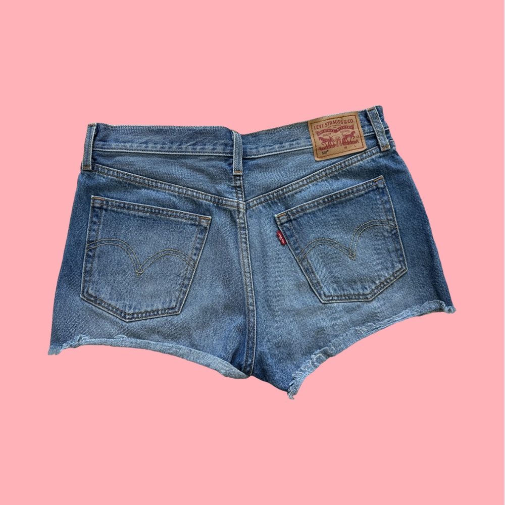 Levi original 501 original high rise Jean shorts